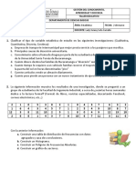 Gestión del conocimiento y docencia: variables estadísticas, distribución de frecuencias e interpretación de medidas de tendencia central y posición