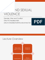  War and Sexual Violence