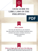 A Quick Guide To Libel Laws in The Philippines