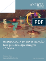 Metodologia Da Investigacao, Hermano Carmo, Manuela M.F., Ed. UAb 2ª Ed, 2008.