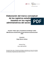 2016 - Elaboración Del Marco Conceptual de Los Registros Estadísticos Basados en Los Registros Administrativos Del Sector Agrario - CC Comprimido