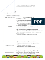 Plano educacional individualizado para estimulação global e linguagem