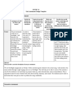 Entry 11 Unit Assessment Design Template Pre-Assessment / Diagnostic Assessment