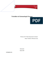 Trabalho - atividade avaliativa 2 - Entomologia forense - Frederico Werneck Lima