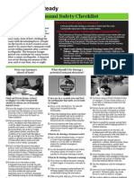 Tsunami Safety Checklist 