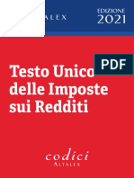 Testo Unico Imposte Sui Redditi 2021