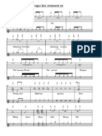 Lute Ornaments Tablature