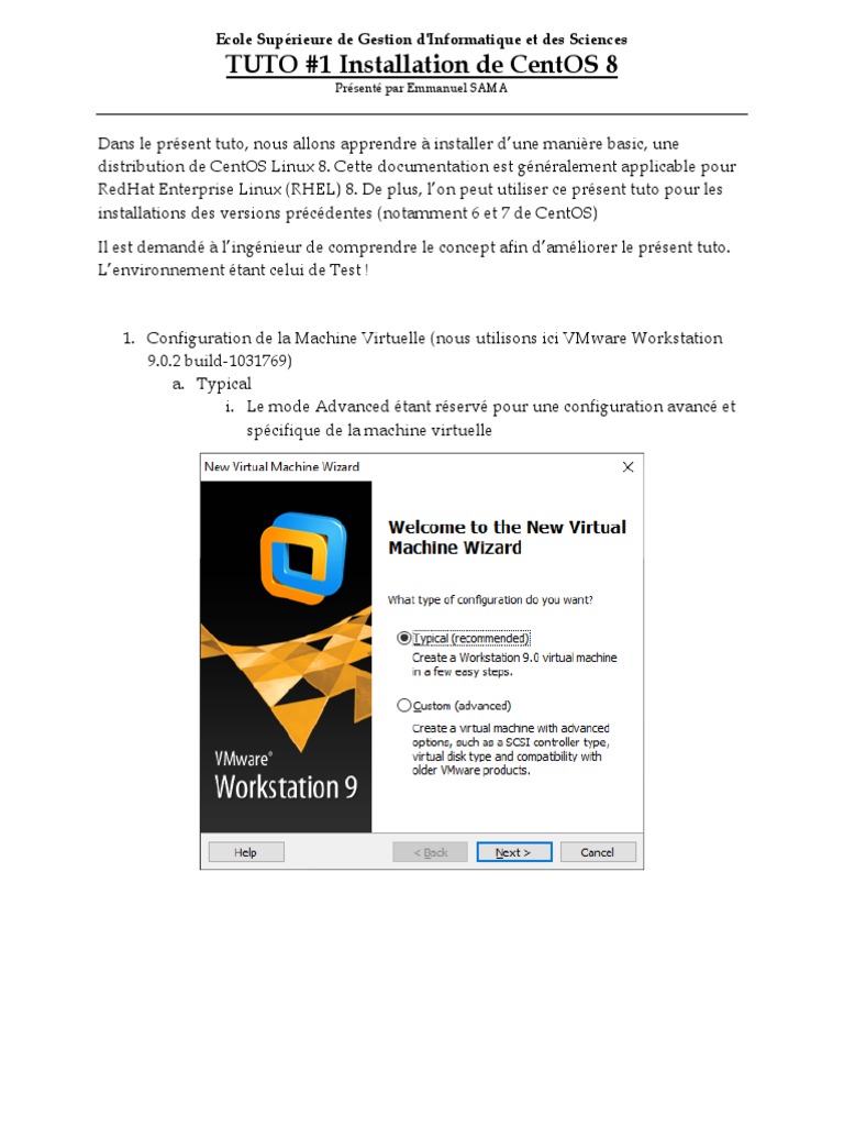Guide d'installation de CentOS 8 | PDF | VMware | Informatique