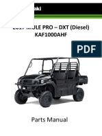 2017 Mule Pro - DXT (Diesel) KAF1000AHF: Parts Manual