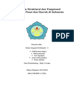 Hubungan Struktural Dan Fungsional Pemerintah Pusat Dan Daerah Di Indonesia