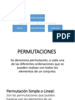 Clase No. 6 Permutaciones