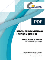 Pedoman Lap Skripsi STMIK Nusa Mandiri Jakarta Periode I 2021