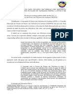 Carta de Reivindicação Exigindo Prioridade Às PCD Na Vacinação Contra Covid-19