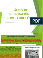Analisis de Informacion Hidrometeorologica