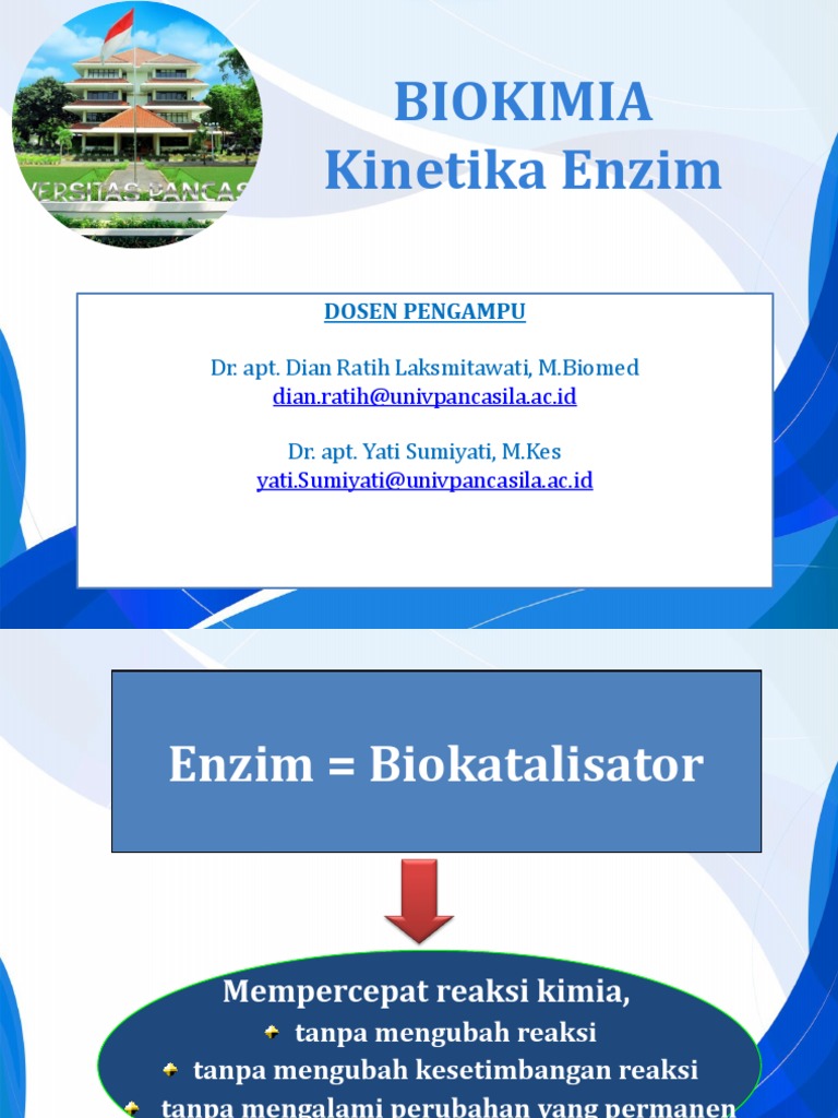 Kinetika Enzim: Mekanisme dan Regulasi | PDF