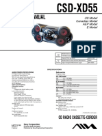 Service Manual: CSD-XD55