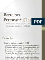 Barreiras permeáveis reativas: conceito, descrição e aplicação