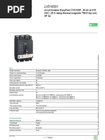 Easypact CVS100B Circuit Breaker Data Sheet | PDF | Alternating Current ...