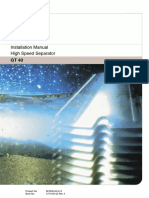 Installation Manual High Speed Separator: Product No. 881039-06-01/2 Book No. 1271430-02 Rev. 4