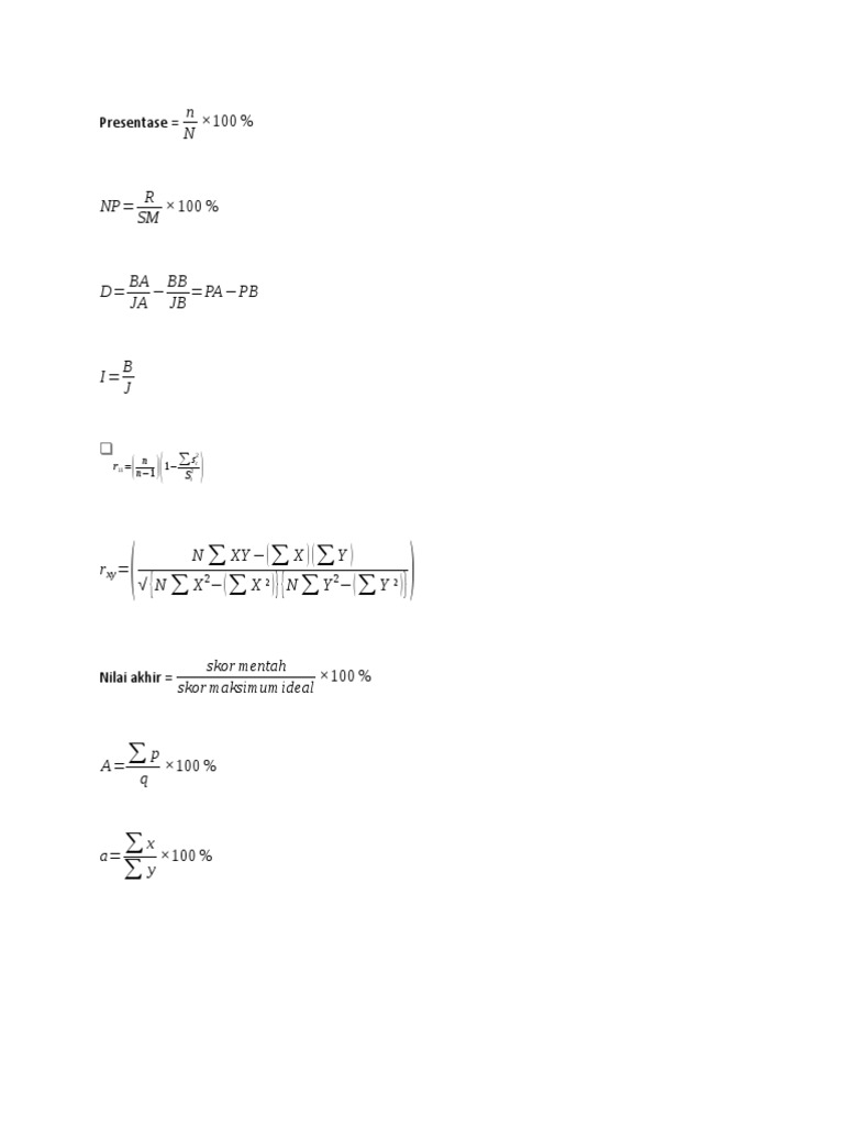 RUMUS | PDF