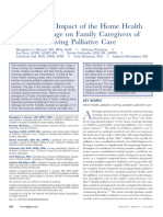 Measuring The Impact of The Home Health Nursing Shortage On Family Caregivers of Children Receiving Palliative Care