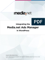 Integrating Media - Net Ads Manager Plugin