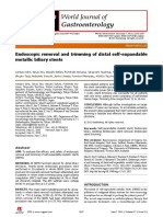 Endoscopic Removal and Trimming of Distal Self-Expandable Metallic Biliary Stents WJG-17-2652