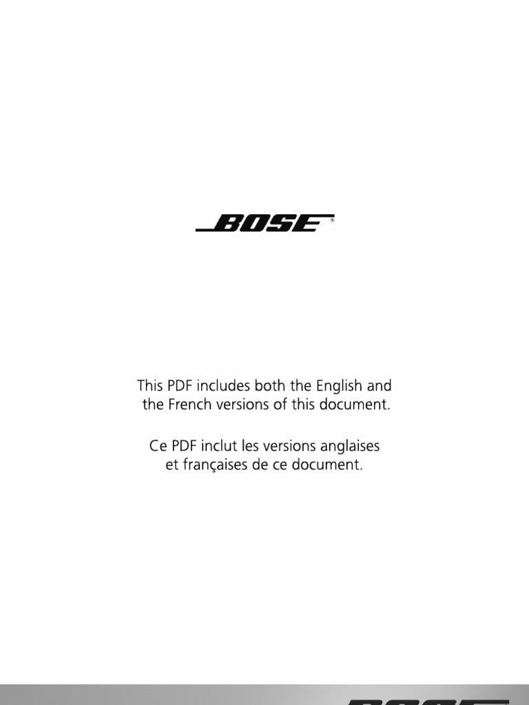 Bose Wave Radio PDF Compact Disc Frequency Modulation
