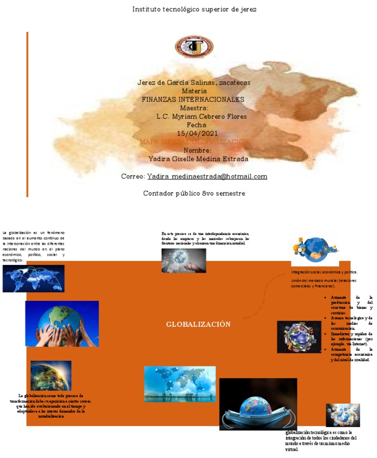 Mapa Mental de la Globalización | PDF | Globalización | Economias