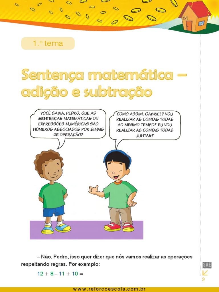 Sentenças Matemáticas para o 4º Ano | PDF | Notação | Notação matemática