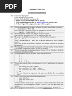 Java Programming Assignment