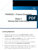Lecture 3 - Valuing Debt Instruments