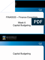 Lecture 6 - Capital Budgeting