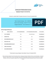 Bukti Pengisian SP2020 Online