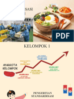 Tugas Standardisasi Pangan - PPT Kelompok 1 - Kelas A