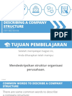 Describing A Company Structure