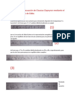 Obtención de La Ecuación de Clausius Clapeyron Mediante El Método Analítico de Gibbs