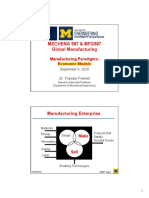 MECHENG 587 & MFG587 Global Manufacturing: Manufacturing Paradigms: Economic Models
