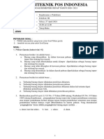 Soal Uts Kepabeanan + Praktikum d4lb Kelas 3h