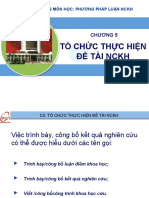 PPL NCKH Chuong 5 To Chuc Thuc Hien Detai NCKH