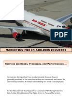 Marketing Mix in Airlines Industry