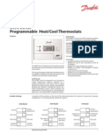 6000 Series Programmable Heat/Cool Thermostats: Datasheet