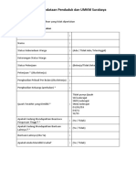 Form Survey Pendataan Penduduk Dan UMKM Surabaya