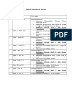 Jadwal Bimbingan Skripsi