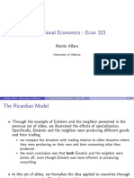 International Economics Ricardo Model