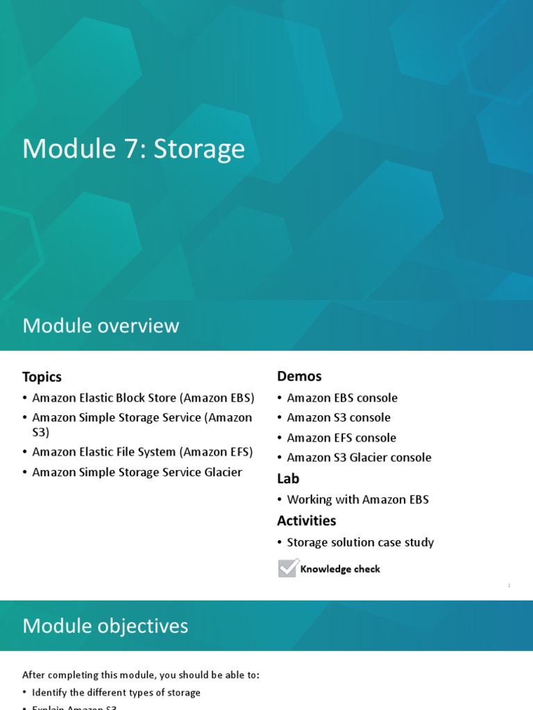 AWS Storage Solutions Overview | PDF | Information Technology | Cloud ...
