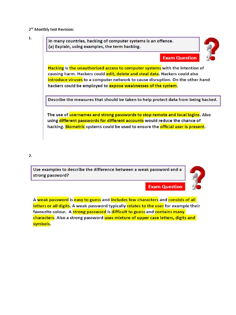 2nd Monthly Test Revision - SMP | PDF | Technology & Engineering