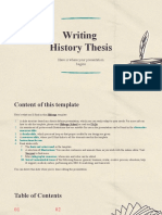 Writing History Thesis by Slidesgo