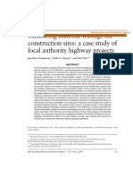 Measuring Material Wastage On Construction Sites: A Case Study of Local Authority Highway Projects