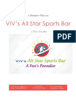 VIV's All Star Sports Bar Business Plan